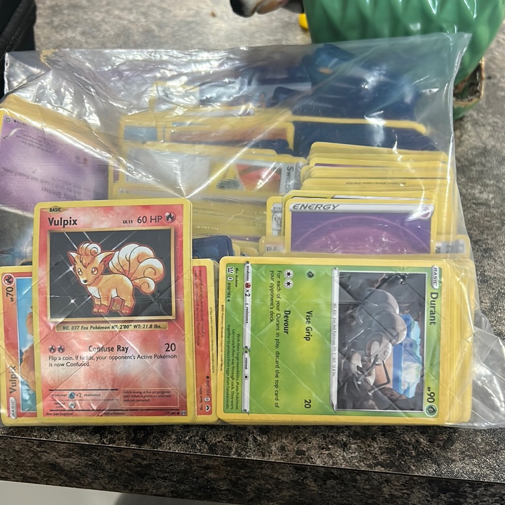 Bag of Pokémon cards